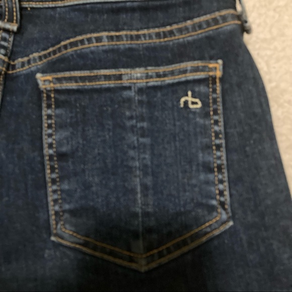 Rag & Bone Stevie ankle tie Capri dark blue jeans - Picture 5 of 13